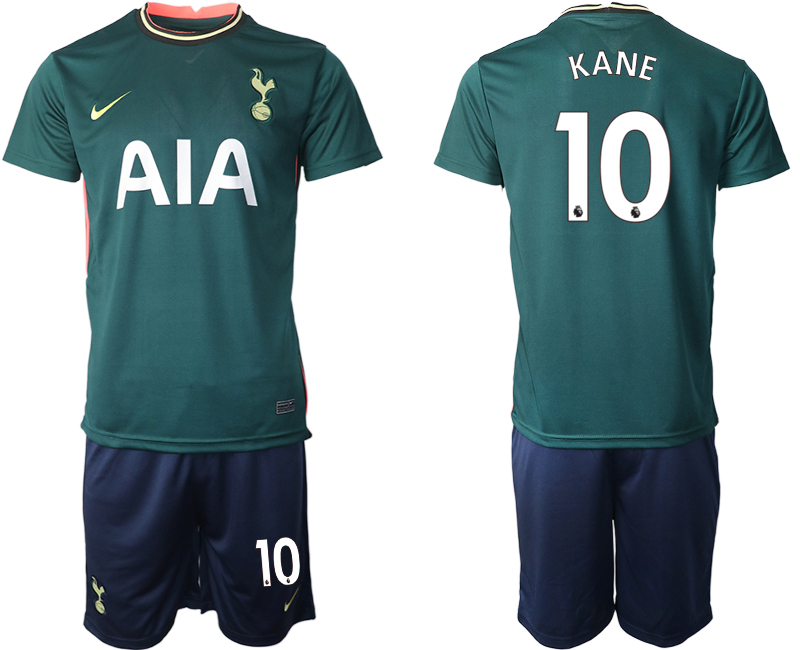 Men 2020-2021 club Tottenham away #10 green Soccer Jerseys